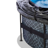EXIT Frame Pool ø427x122cm (12v Sand filter)