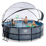 EXIT Frame Pool ø427x122cm (12v Sand filter)