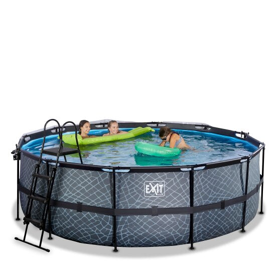 EXIT Frame Pool ø427x122cm (12v Sand filter)