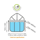 EXIT Swimming Pool Canopy 220x150cm