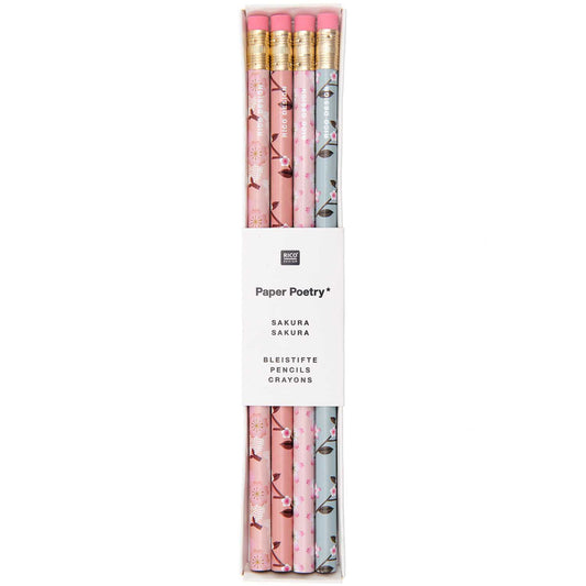 Pencil set Sakura Sakura, 4 pcs