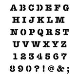 FOLKART STENCIL 8.5 X 9.5 HEAVY TYPEWRITER