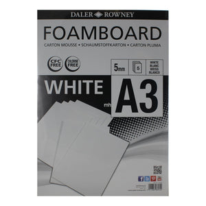 A3 5 PACK FOAMB WHITE 5MM