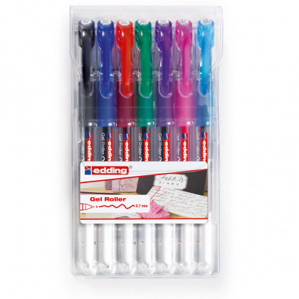 EDDING 2185 GEL ROLLER SET OF 7