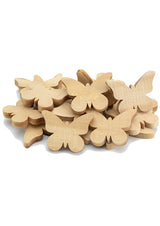 WOODEN BUTTERFLIES, SMALL - 20 PCS