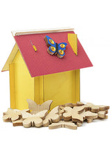 WOODEN BUTTERFLIES, SMALL - 20 PCS