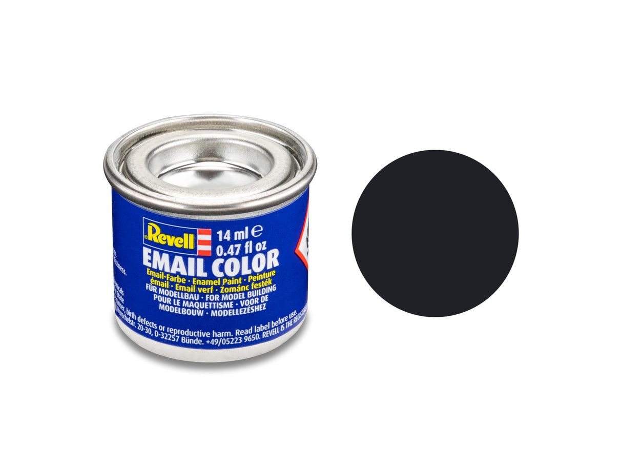 Revell 08 Black Matt Enamel Paint 14ml