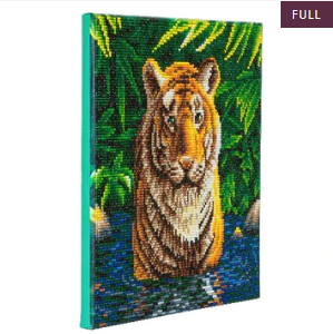 Tiger Pool 30x30cm Crystal Art Kit