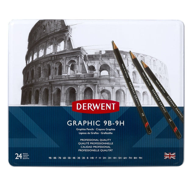 Graphic Pencils 24 Tin
