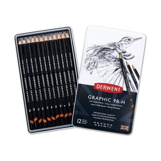 Derwent - Graphic Soft (Sketching Pencil - 12 Tin