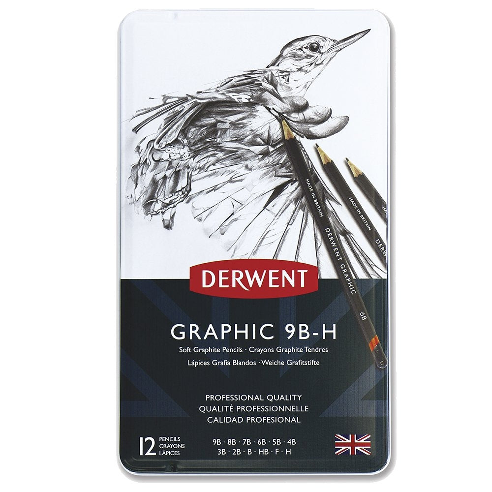 Derwent - Graphic Soft (Sketching Pencil - 12 Tin