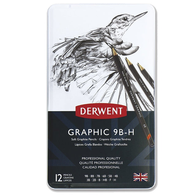 Derwent - Graphic Soft (Sketching Pencil - 12 Tin