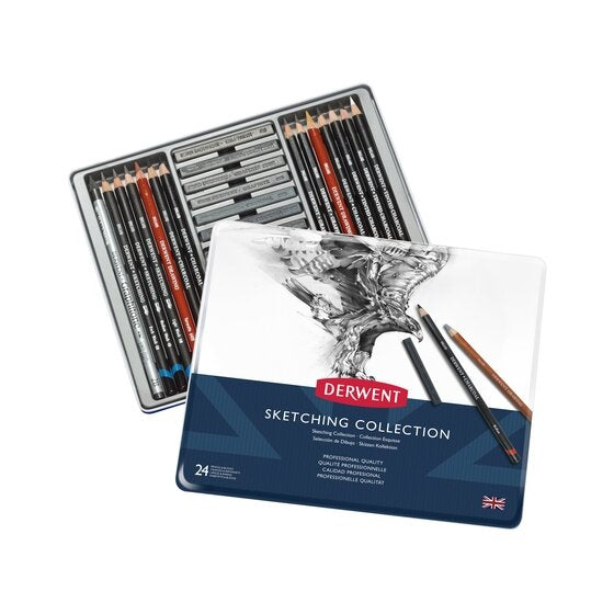 Derwent Sketching Collection - 24 Tin