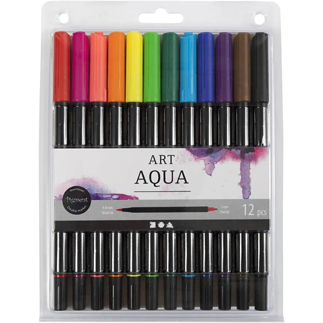 Watercolour Markers - Standard colours (12 Pack)