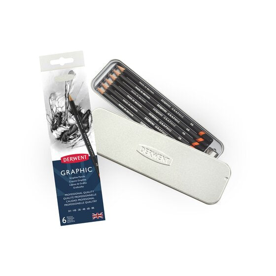 Derwent Graphic Pencils 6 Tin
