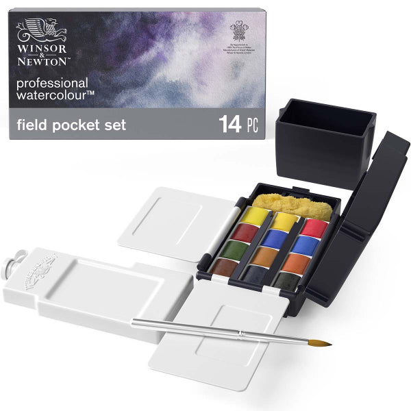Field Box (12 Half Pans) - Professional Watercolour