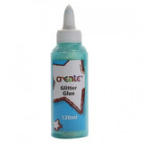 CREATE SEA BLUE GLITTER GLUE  120ML