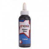 CREATE BLACK GLITTER GLUE 120ML
