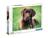 Chocolate Puppy 500 Piece Jigsaw Puzzle