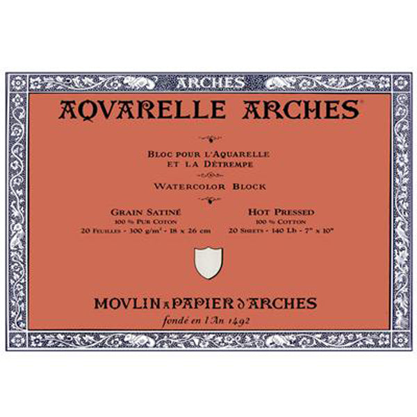 Arches Block - 14" x 20"/ 36 x 51 cm - HP
