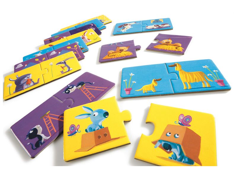 Djeco Opposites - Puzzle Duo 12 Puzzles