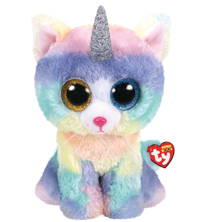 Beanie Boos Large-Heather Cat W / Horn