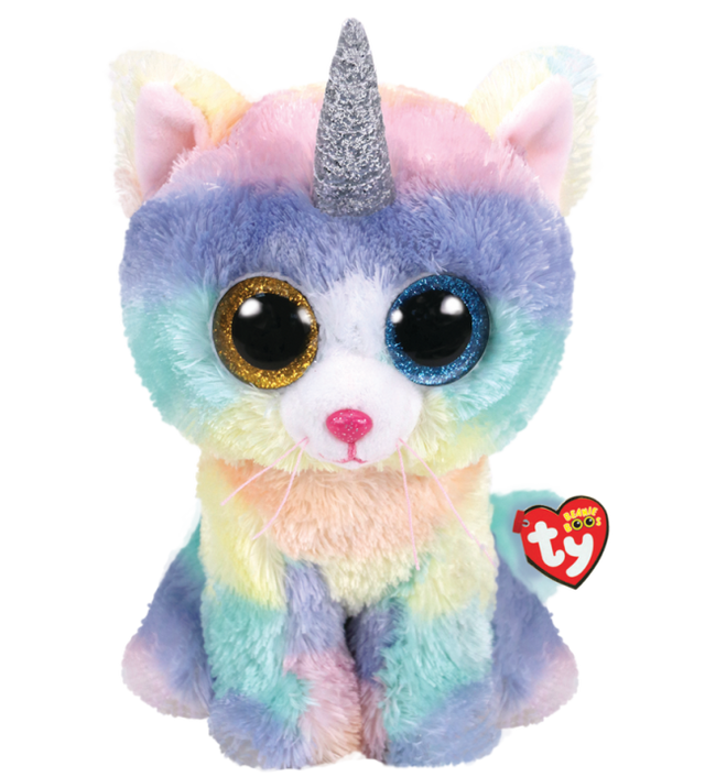 Beanie Boos Large-Heather Cat W / Horn
