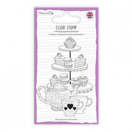 DC A7 Clear Stamp - Afternoon Tea