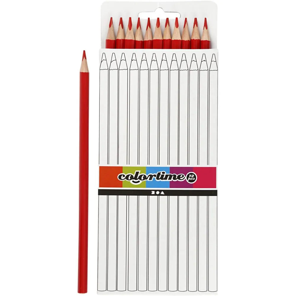 Colortime colouring pencils, L: 17 cm, lead: 3 mm,