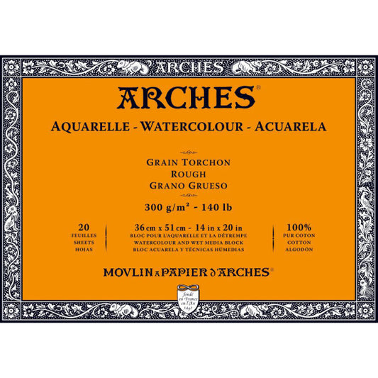 Arches Block - 14" x 20"/ 36 x 51 cm - ROUGH
