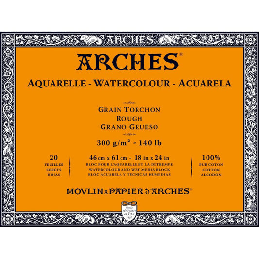 Arches Block - 18" x 24"/ 46 x 61 cm - ROUGH