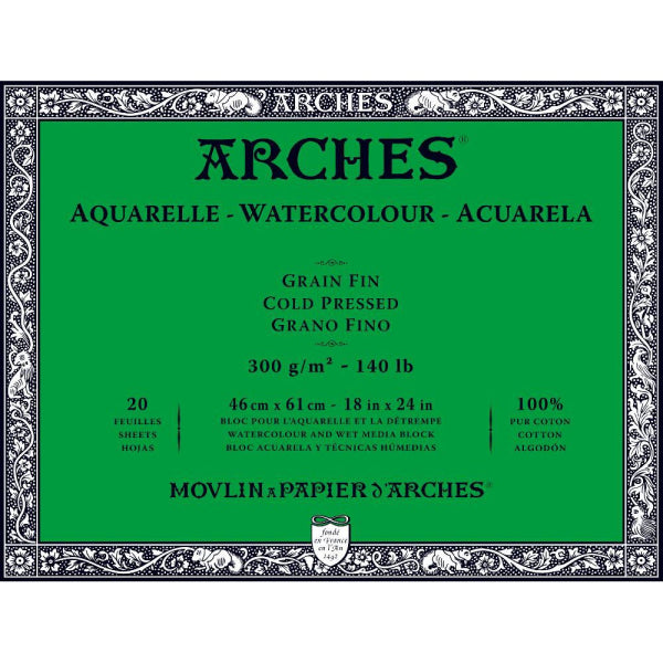 Arches Block - 18" x 24"/ 46 x 61 cm - NOT