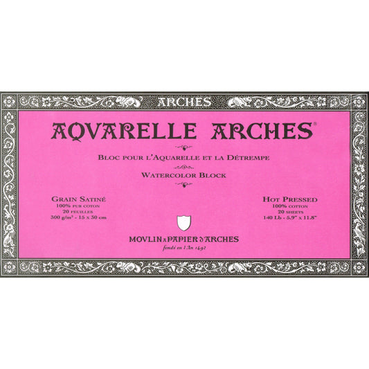 Arches Block - 9" x 12"/ 23 x 31 cm - HP