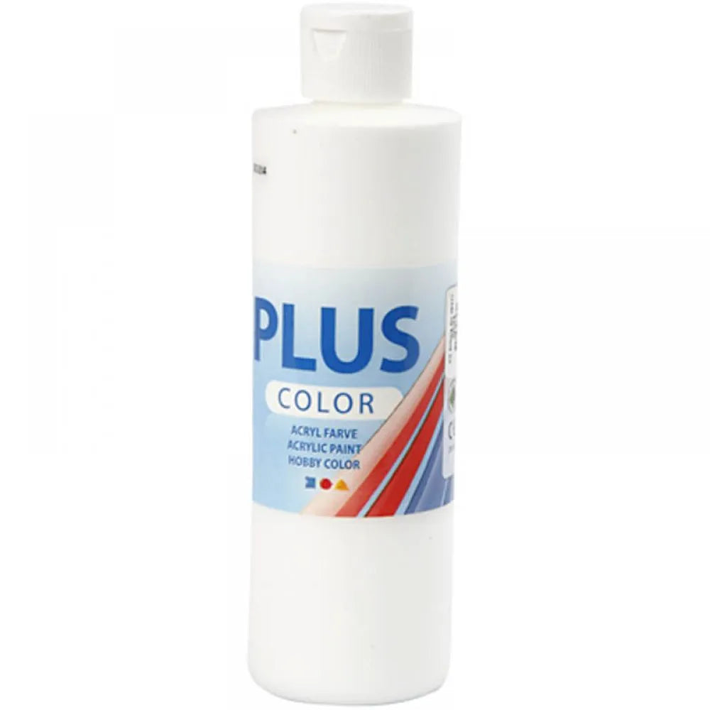 Plus Color Craft Paint, 250 ml, white