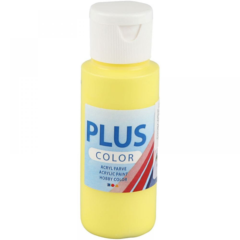 Plus Color Craft Paint 60ml - Primary Yellow