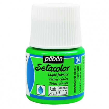 Setacolor L Fabrics 45ml Fluo Green