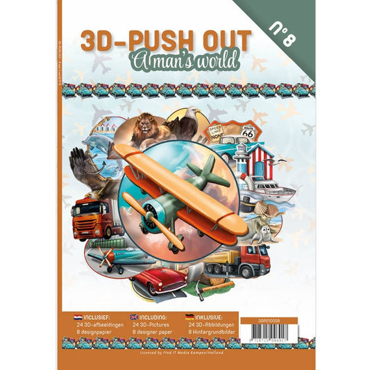 3D Push Out Book - A mans world