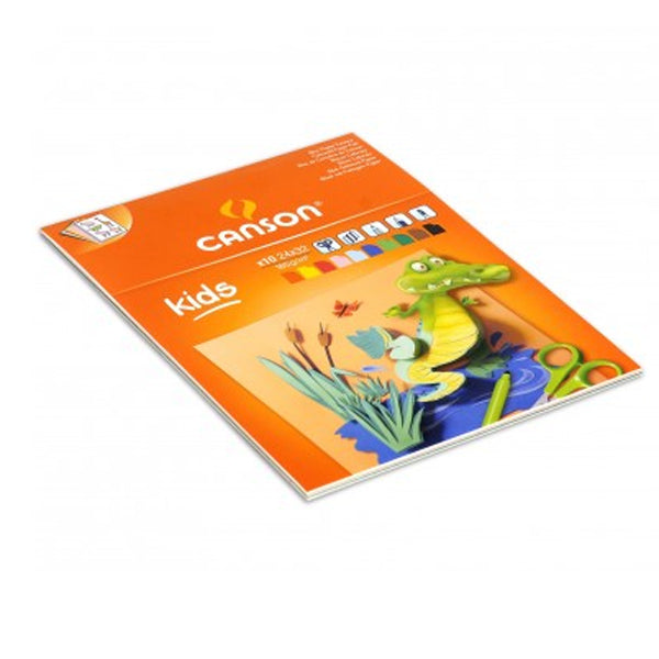 CANSON 12X10 COLOUR PAPER PAD 120GSM