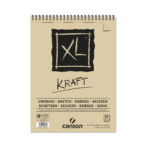Canson XL Kraft Sprial Pad A4 90gsm 60 sheet