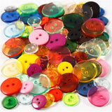 Button Mix, D: 12+18+20 mm, 100 g, 100 pcs, asstd