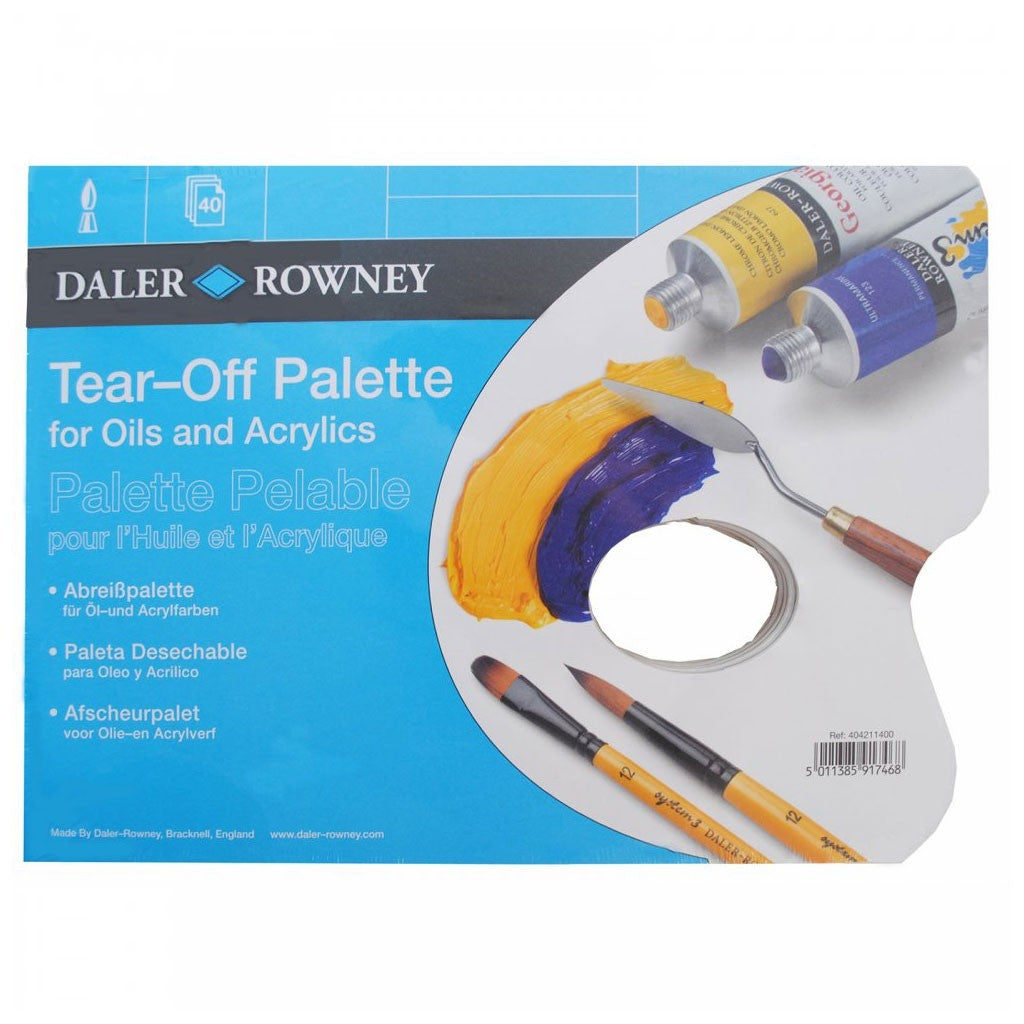 Daler Rowney Tear-Off Palette A4 - Oils and Acrylic