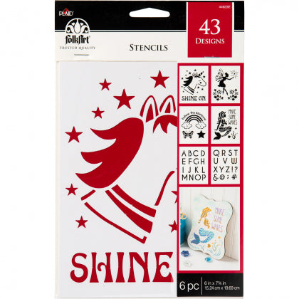 FA Stencil - Fantasy Theme Value Pack - 6" x 7.75"