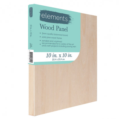 Elements Wooden Panel - 10x10 inches