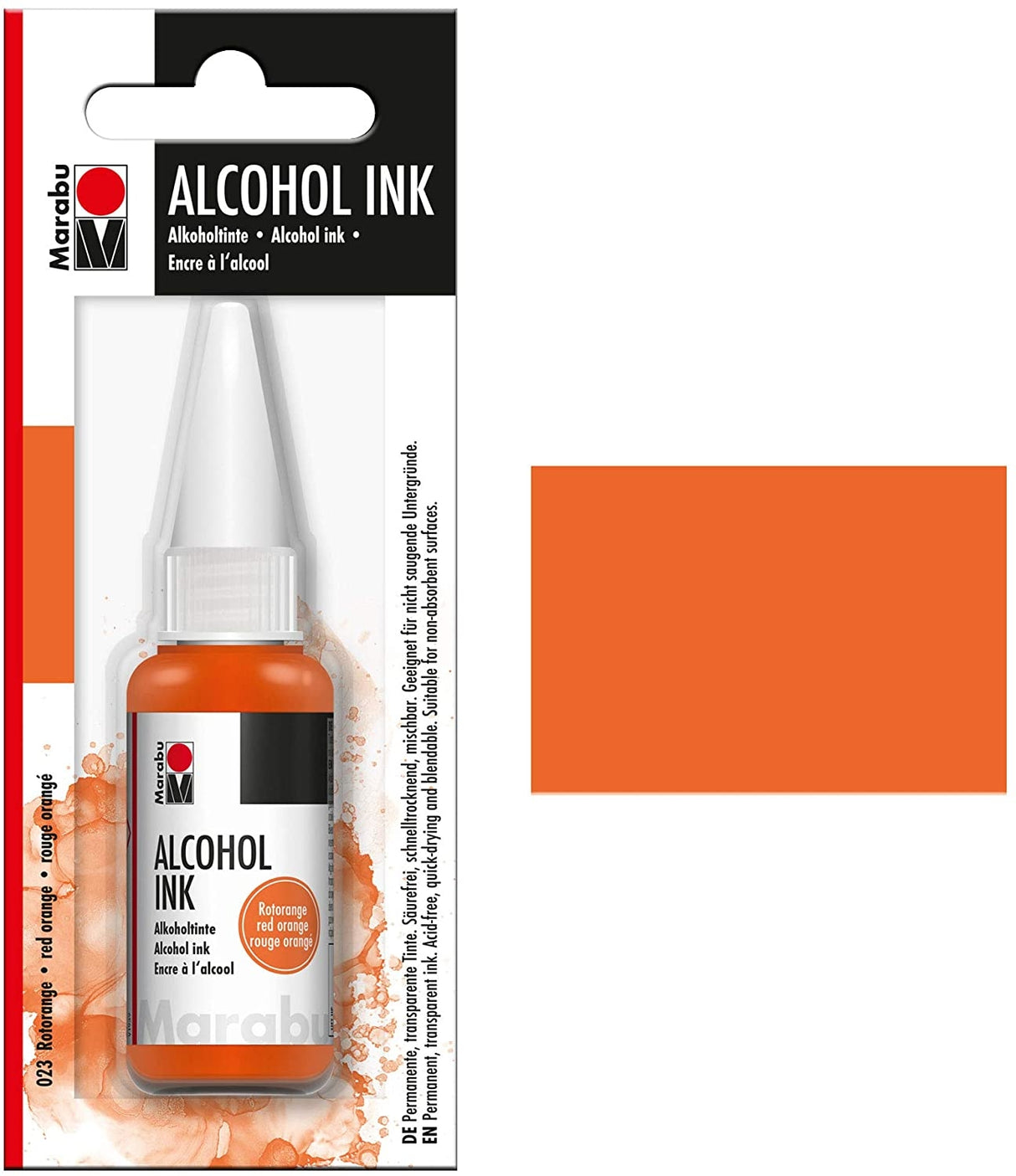 Marabu Alcohol Ink Red Orange 023 20Ml