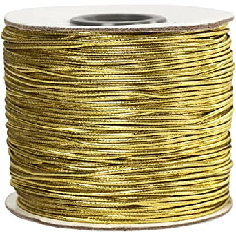 Elastic Cord 100M X 1Mm Gold