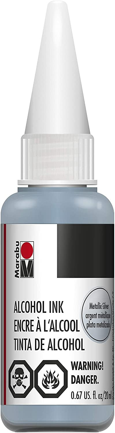 Marabu Alcohol Ink Metallic Silver 782 20Ml