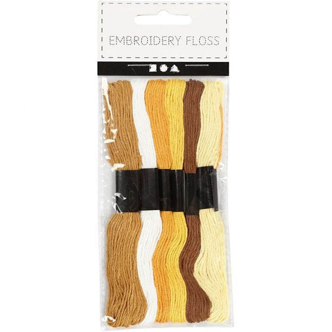 Embroidery Floss 1mm Golden 6 Bundle
