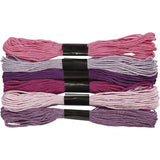 Embroidery Floss 1mm Purple 6 Bundle