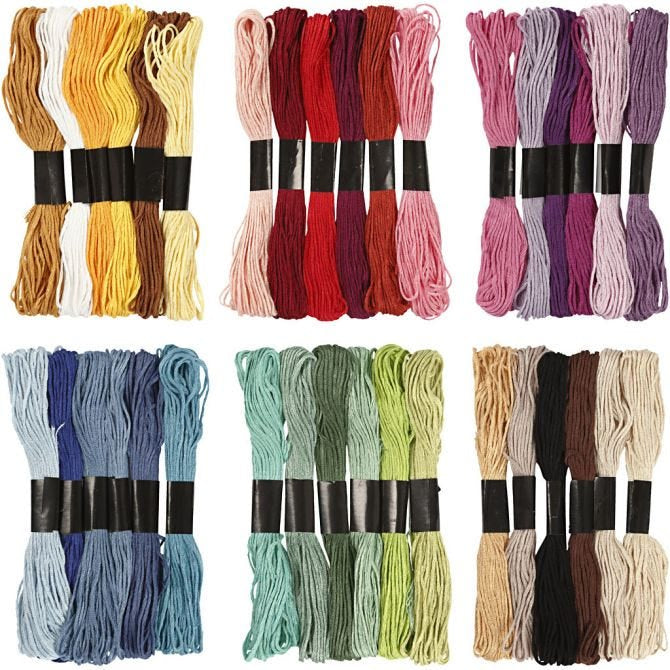 Embroidery Floss, thickness 1 mm,Single