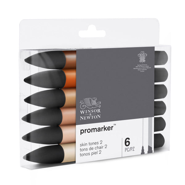 Winsor & Newton Promarker - 6 Skin Tones Set 2